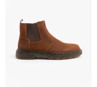 Rieker 31650 Mens Leather Zip Up Warm Lining Casual Brown Chelsea Boots