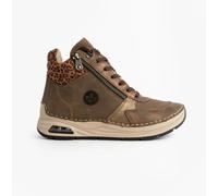 Rieker 44565 Womens Comfort Casual Lace-Up Boots-Brown