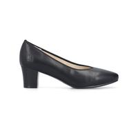 Rieker 44650-04 | Black Leather | Ladies Traditional Court Shoes
