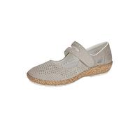 Rieker 44885 Ladies Grey Hook & Loop Shoes Grey