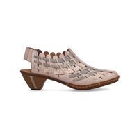 Rieker 46778-64 Womens Slingback Shoes - Beige Multi - UK 7.5 / EU 41