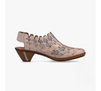Rieker 46778 Womens Comfort Casual Slip-On Shoes-Beige Multi