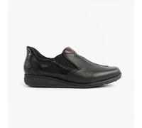 Rieker Ladies Tex Wide Fit Slip On Shoes 47253-00 - Black Leather - UK Size 5 - EU Size 38 - US Size 7
