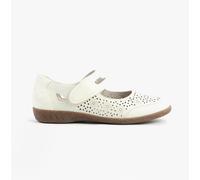 Rieker 47675-80 Womens Shoes White Leather - Size UK 7.5