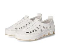 Rieker Women's 49956 Loafer, White, 6.5 UK