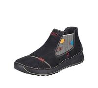 Rieker 51592 Women’s Fashion Boot, Black, 8 UK
