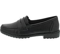 Rieker 51867-00 Black Leather Womens Loafers