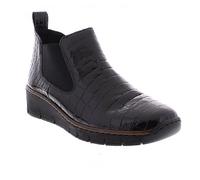 Rieker 53794 Patent Leather Pull On Ankle Boot