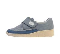 Rieker 537C0-15 Denim Blue Womens Comfort Slip On Shoes