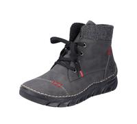 Rieker 55031-00 Women's Lace-Up Boots Synthetic Black, gray, 6.5 UK