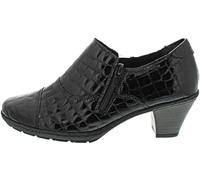 Rieker 57173-03 Black croc Womens shoe-boots in a Plain Leather in Size 39