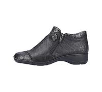 Rieker 58388-01 Black leather Womens Ankle Boots