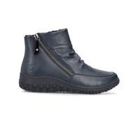 Rieker 59585-14 | Blue | Ladies Double Zip Ankle Boots