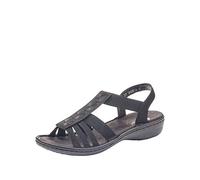 Rieker Women's Frühjahr/Sommer 60870 Closed Toe Sandals, Black (Schwarz 00), 7.5 UK