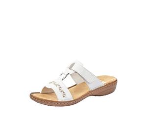 Rieker 60888 Women’s Mules, White (Weiss 80), 6 UK