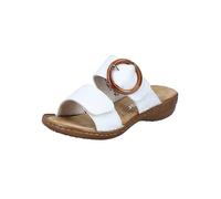Rieker 60894 Ladies White Hook & Loop Sandals White