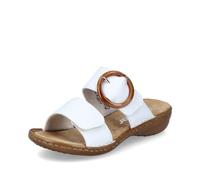 Rieker 60894-80 Ladies White Hook & Loop Sandals Size: EU 38 / UK