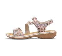 Rieker 62462-90 | Gold | Womens Peep Toe Wedge Sandals 8 multi