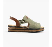 Green Elasticated Sandals for Women | Rieker 62962-52