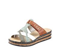 Rieker Strappy Wedge Mules Multi
