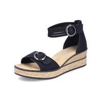 Rieker 63780 Wedge Sandal 5 Black