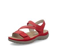 Rieker 64870-33 | Red | Womens Riptape Sandals 8 Red