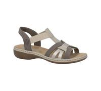 Rieker 65918-64 Dark taupe Womens Comfortable Sandals