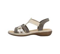 Rieker 65918-64 Dark taupe Womens Comfortable Sandals