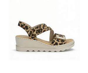 Rieker 67410 Cross Strap Sandals in Multicoloured - UK 7.5 - Multicoloured