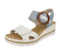 Rieker 67476-10 Womens Sandals White/Blue