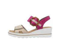 Rieker JENA Womens Wedge Heel Sandals 5 UK Pearl/Fuchsia