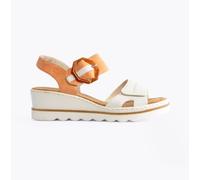 Rieker 67476 Womens Synthetic Buckle Breathable Casual White Sandals