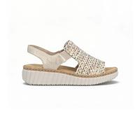 Rieker Women's Flat Sandals 69276 - Beige - EU 41