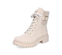 Rieker 72631 Women's Lace-Up Ankle Boots, beige, 6 UK