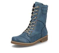 Rieker 73570-00 Women's Warm Linned Lace Up Zip Boots Trainers