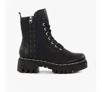 Rieker 74044-00 Women's Lace-Up Boots Synthetic Black, Black 00, 6.5 UK