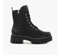 Rieker 74044-00 Women's Lace-Up Boots Synthetic Black, Black 00, 6 UK