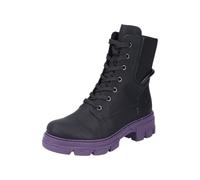 Rieker 74631-02 Women's Lace-Up Boots Faux Leather Black, black, 5 UK