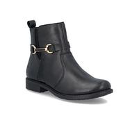 Rieker 74856-00 Black leather Womens ankle boots