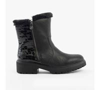Women's Rieker 76061-00 Womens Boots Black - Size: 4