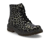 Rieker 78240-90 Black Leopard Womens Biker Boots