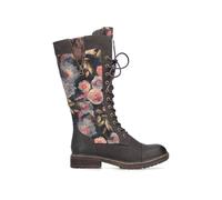 Rieker 94731-91 | Floral Pattern | Ladies Vibrant Long Zip/lace Boots