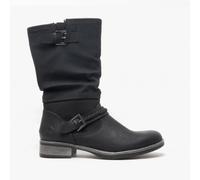 Rieker 98860 Womens Warm Lining Casual Zip Boots-Black
