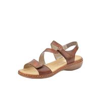 Rieker Abersoch Womens Tan Leather Sandal - Size 6.5 - Brown