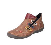 Rieker 72581-22 Tan Womens Ankle Boots in a Plain Man-made in Size 42