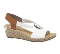 Rieker Alula Womens Wedge Heel Sandals