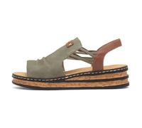 Rieker Antistress Womens Green Open Toe Sandal - Size 6.5 - Green