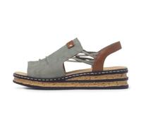 Rieker Antistress Womens Green Open Toe Sandal - Size 6.5 - Green