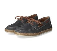 Rieker B5220-14 Men's Lace-Up Shoes Suede Leather in Blue - Size 40