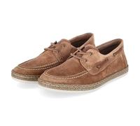 Rieker B5220-22 Men's Moccasins / Boat Shoes Suede Leather in Brown - Size 40, brown, 8 UK